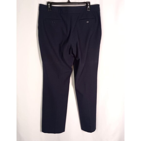 Talbots Petite Blue Dress Pants Size 12P Wide Leg Career Trousers Excellent - Picture 4 of 5